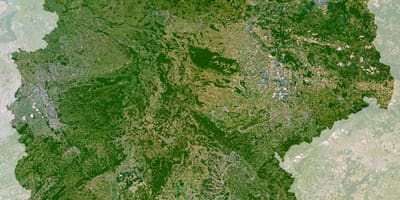 Mappa della Germania satellitare