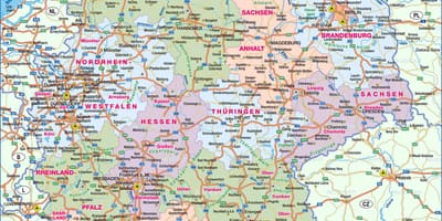 Mi mostra una mappa della Germania