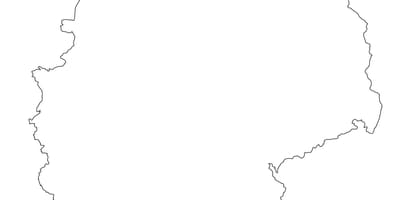 Mappa della Germania contorno