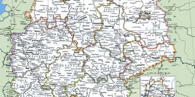 La germania, principale città la mappa